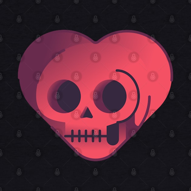 Skull Heart by noeyedeer